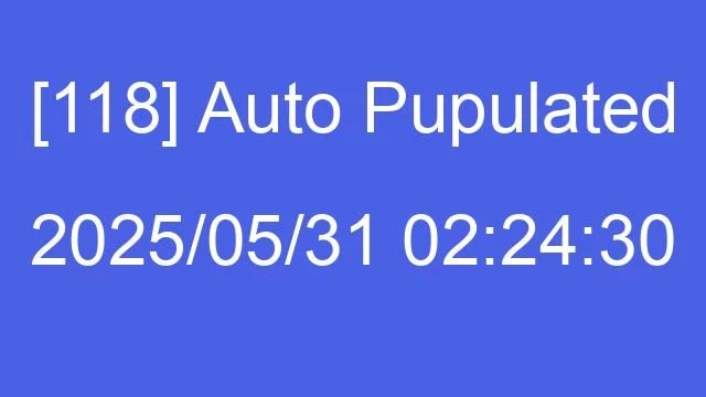 [118] Auto 2025/05/31 02:24:30