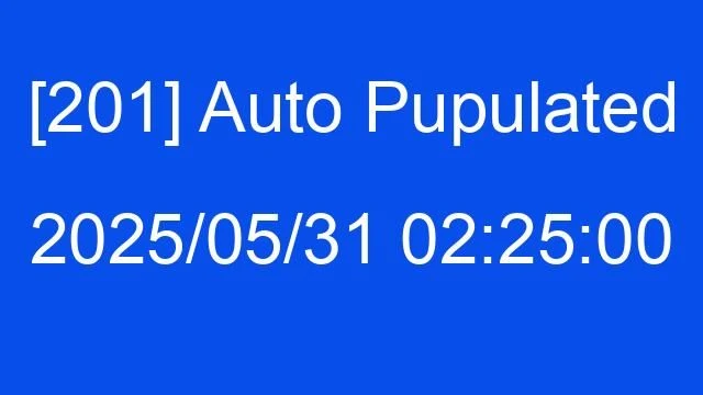 [201] Auto 2025/05/31 02:25:00