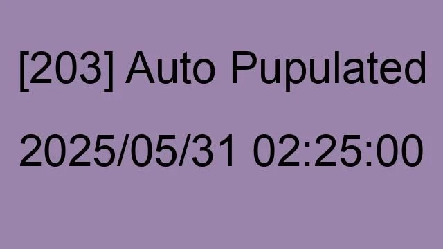 [203] Auto 2025/05/31 02:25:00