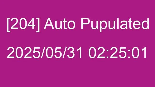 [204] Auto 2025/05/31 02:25:01