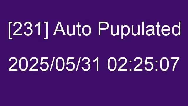 [231] Auto 2025/05/31 02:25:07