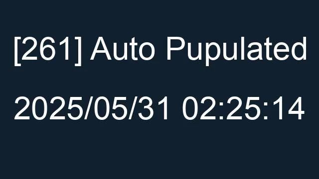 [261] Auto 2025/05/31 02:25:14