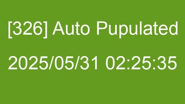 [326] Auto 2025/05/31 02:25:35